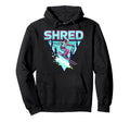 Shred Skiing 80S Synthwave Hoodie - Aesthetic Graphic Men Women - T-Shirt, Sweatshirt, Hoodie