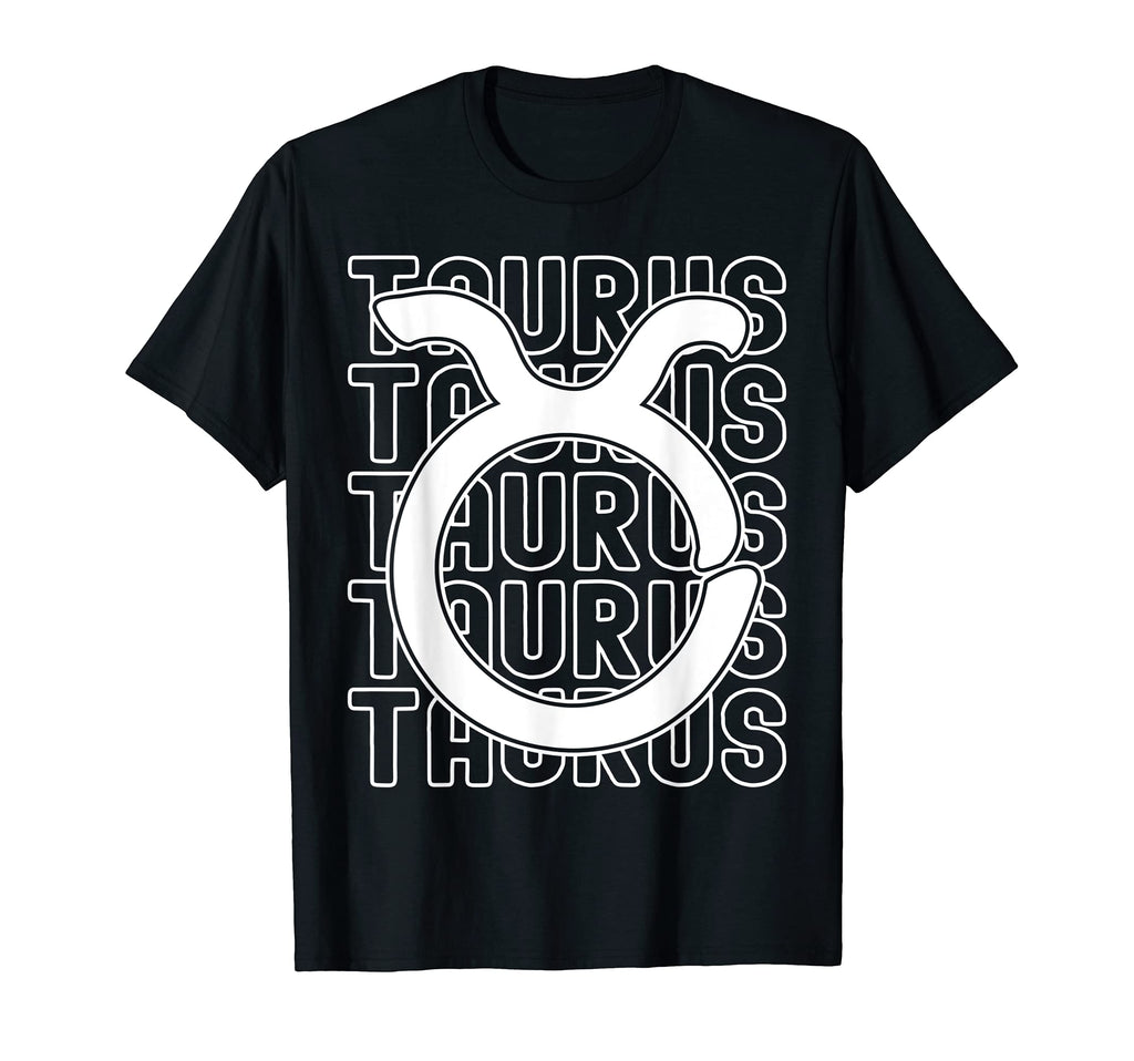Taurus Zodiac Sign Typography T-Shirt - Novelty Apparel for Adults - T-Shirt, Sweatshirt, Hoodie