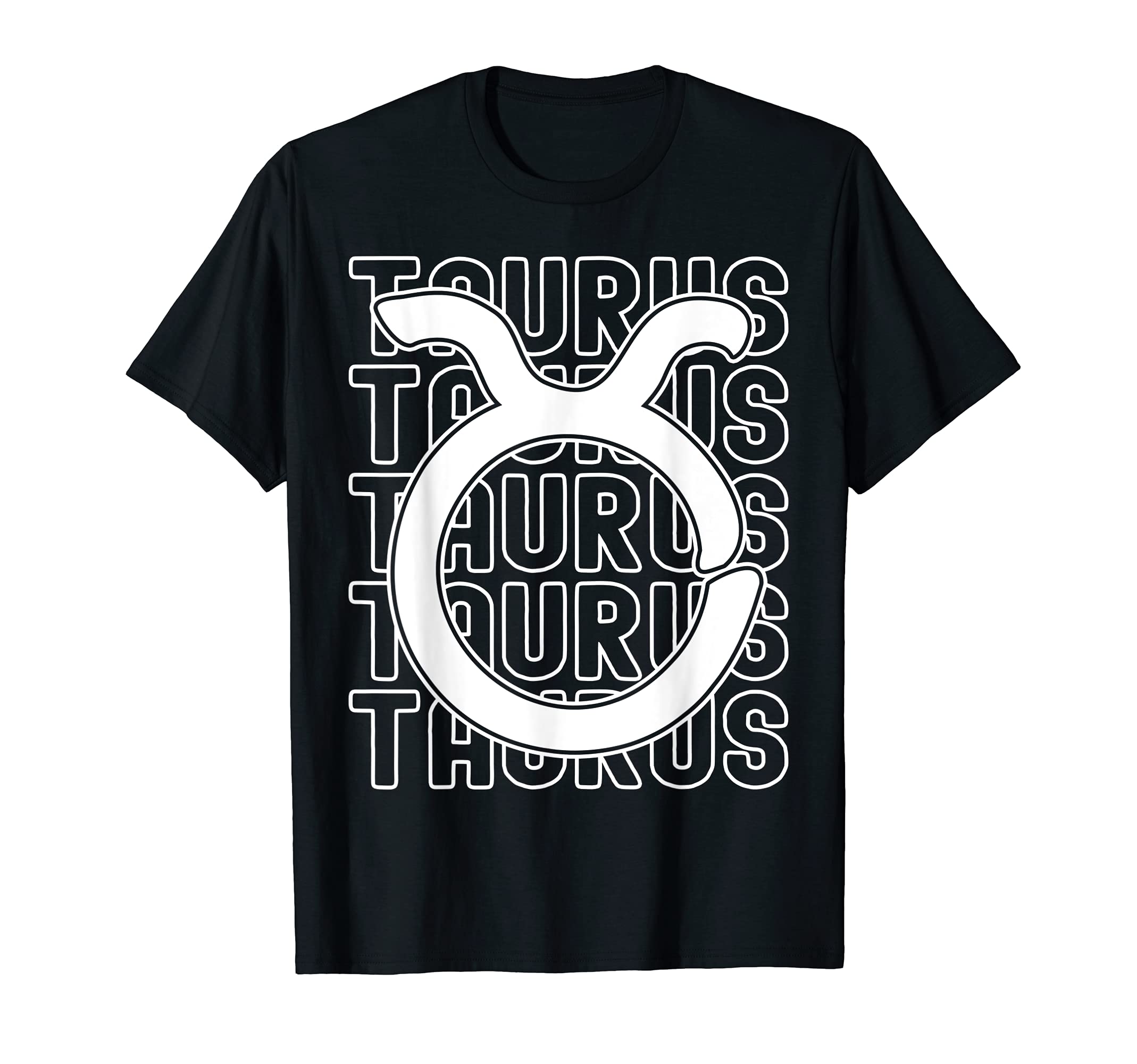 Taurus Zodiac Sign Typography T-Shirt - Novelty Apparel for Adults - T-Shirt, Sweatshirt, Hoodie