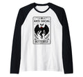 Mothman Anti Social Butterfly Sweatshirt - Minimalist Print Men Women - T-Shirt, Sweatshirt, Hoodie
