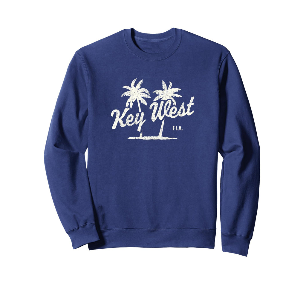 Key West Florida 70S Palm Trees Sweatshirt - Custom Art Print Unisex - T-Shirt, Sweatshirt, Hoodie