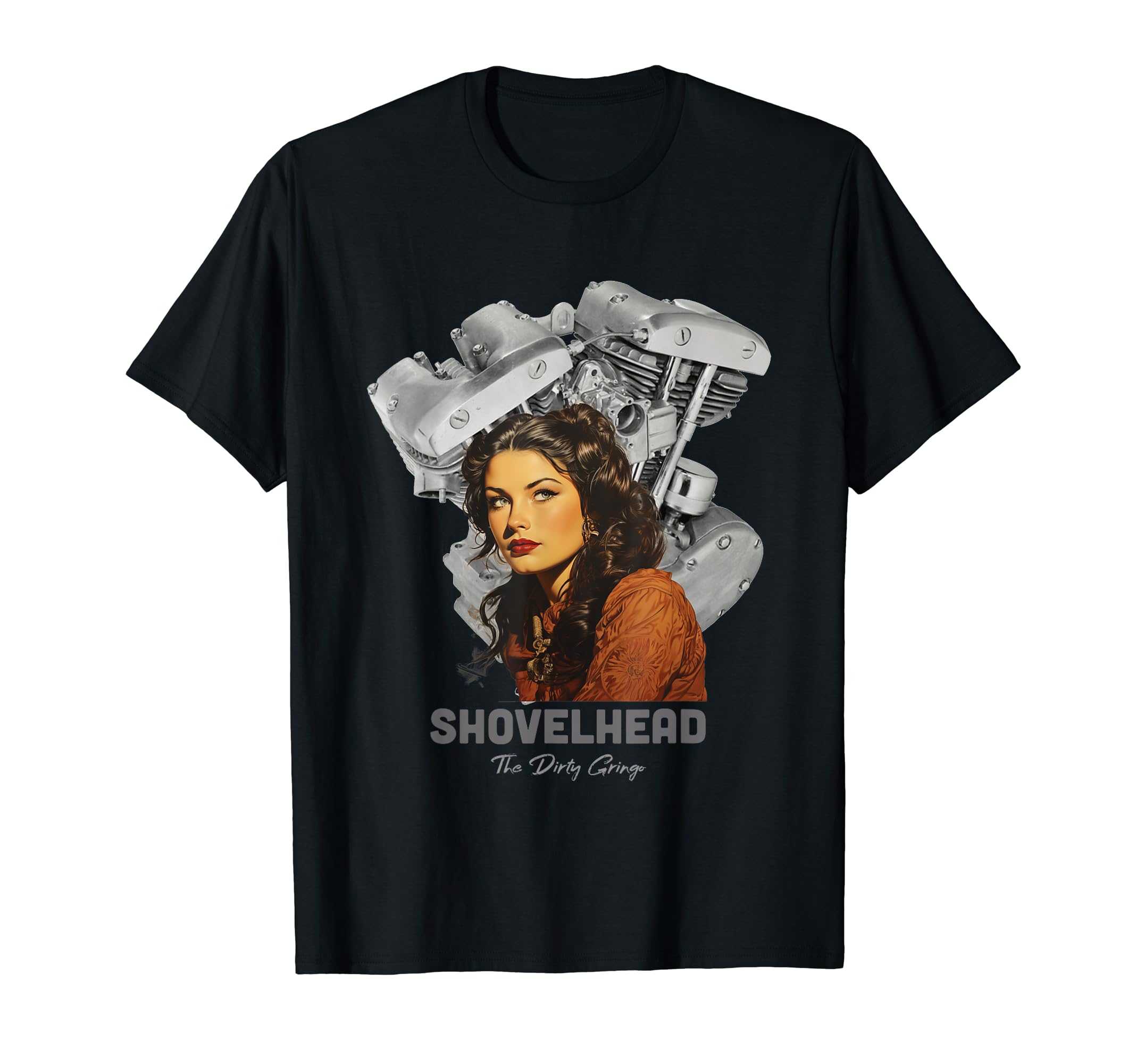 Hd Motorcycle Vtwin Shovelhead Engine T-Shirt - Novelty Apparel Unisex - T-Shirt, Sweatshirt, Hoodie