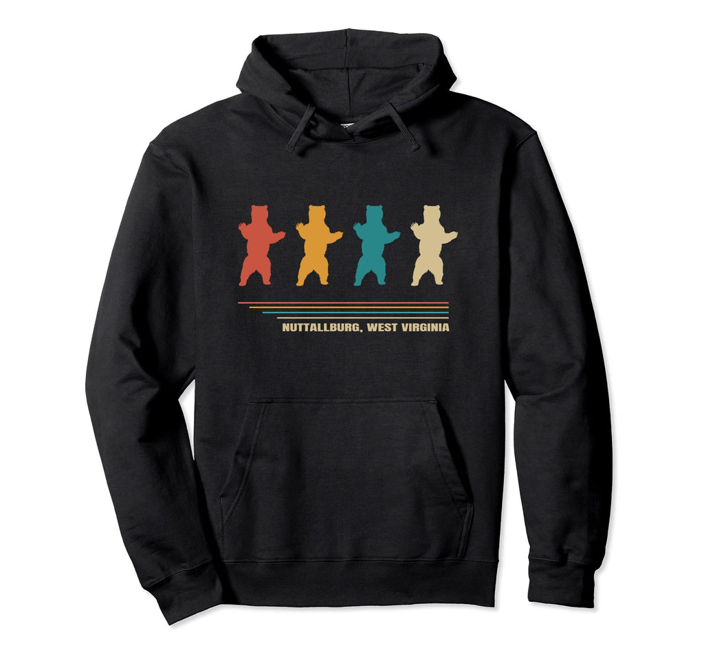 Nuttallburg West Virginia Bear Wv Hoodie - Novelty Apparel for Adults - T-Shirt, Sweatshirt, Hoodie