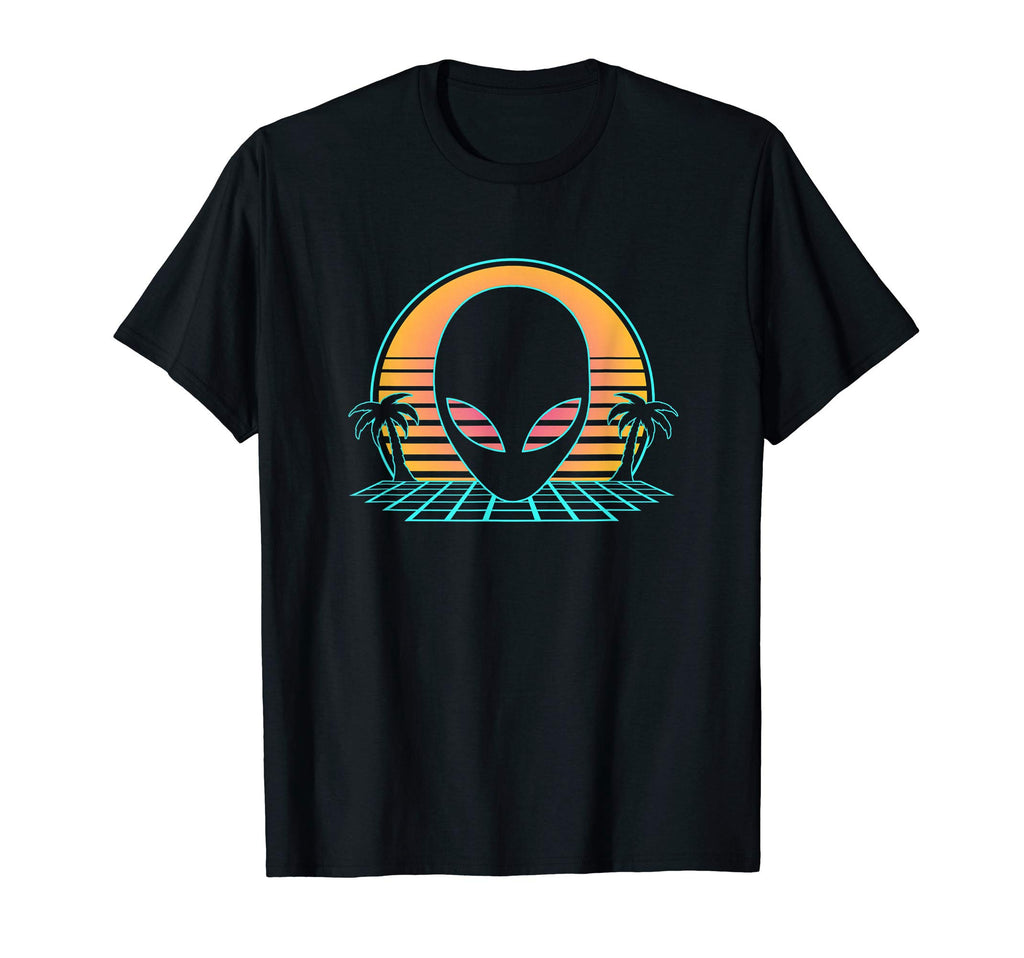 Alien Head Ufo Spaceship Area 51 T-Shirt - Minimalist Print Men Women - T-Shirt, Sweatshirt, Hoodie