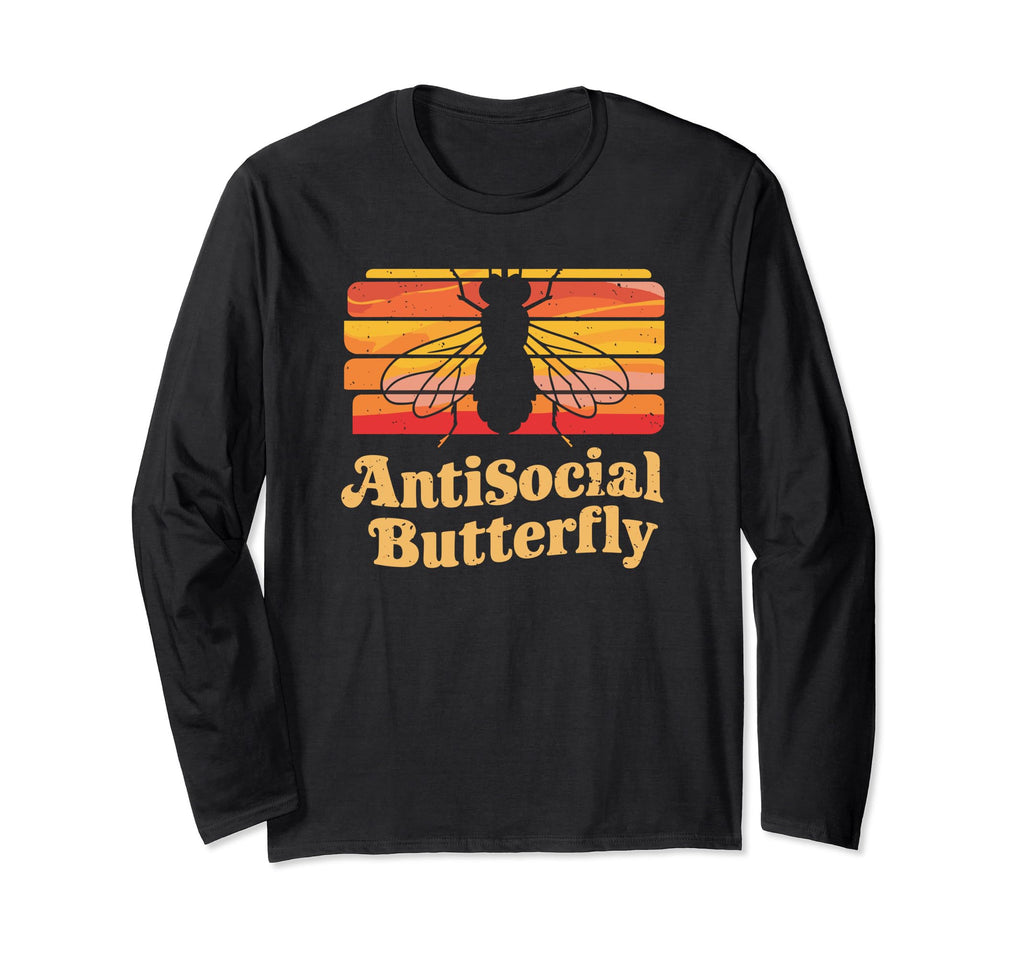 Antisocial Butterfly Housefly T-Shirt - Fun Novelty Design for Adults - T-Shirt, Sweatshirt, Hoodie