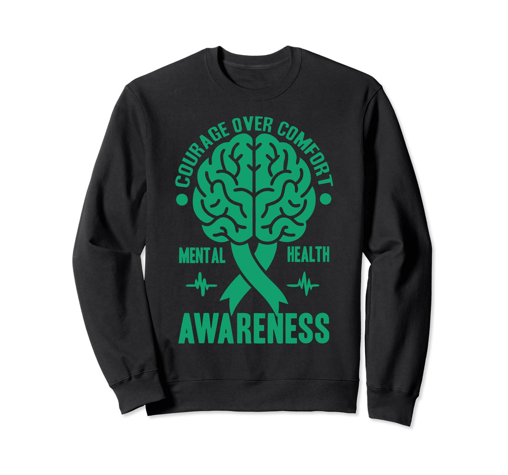 Mental Health Matters Sweatshirt - Fun Novelty Design for Adults - T-Shirt, Sweatshirt, Hoodie