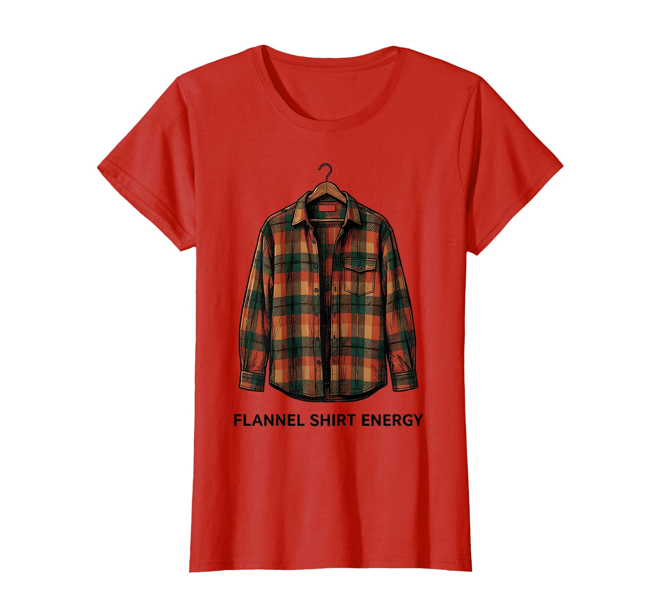 Flannel Energy 90S Nostalgia T-Shirt - Fun Novelty Design Men Women - T-Shirt, Sweatshirt, Hoodie