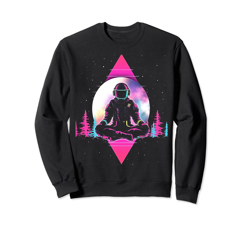 Synthwave Astronaut Cyberpunk 80S Sweatshirt - Custom Art Print Men Women - T-Shirt, Sweatshirt, Hoodie