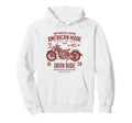 American Motorcycle Distressed Hoodie - Aesthetic Graphic Men Women - T-Shirt, Sweatshirt, Hoodie