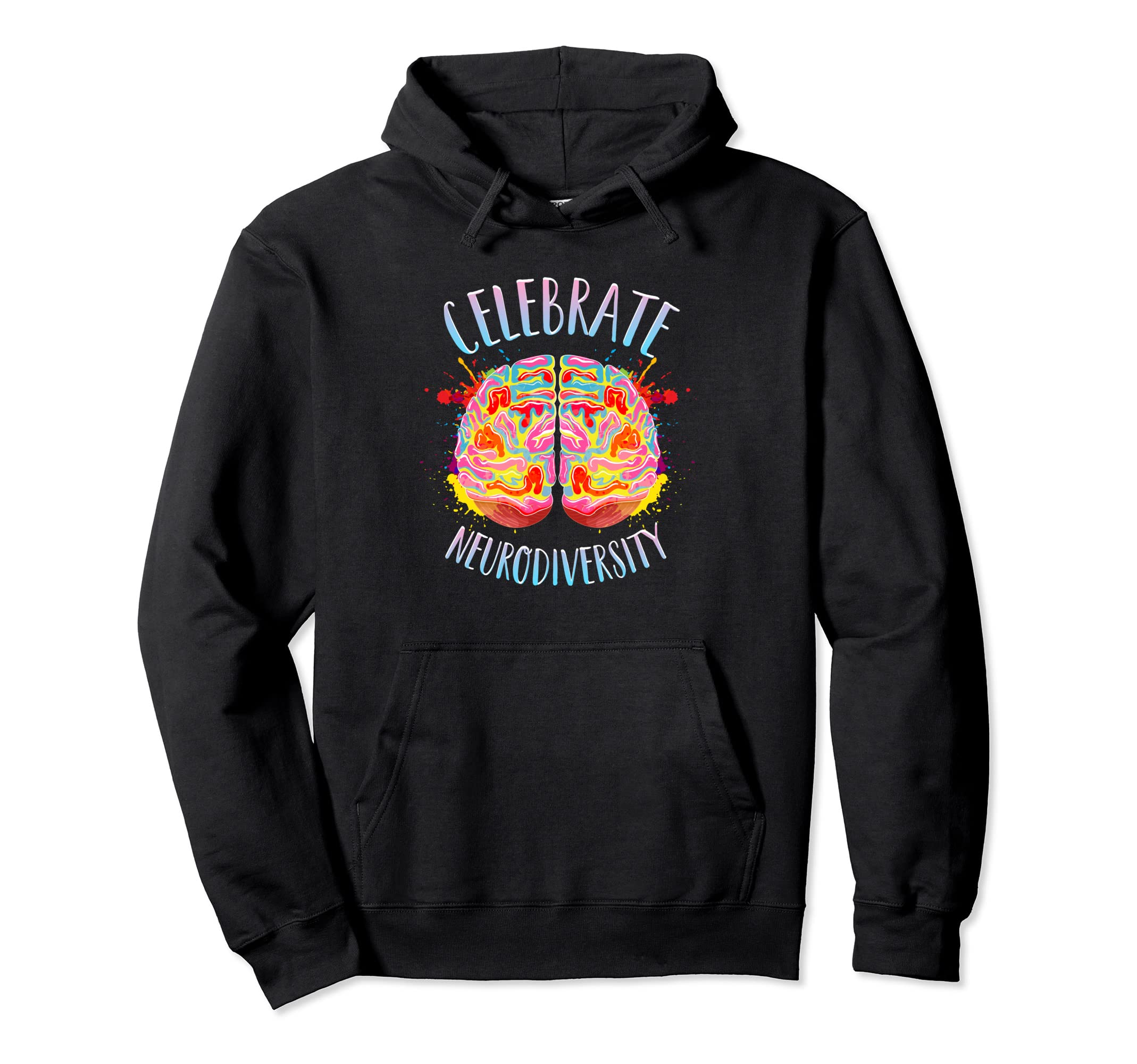 Neurodiversity Celebrate Spectrum Adhd Hoodie - Aesthetic Graphic Unisex - T-Shirt, Sweatshirt, Hoodie