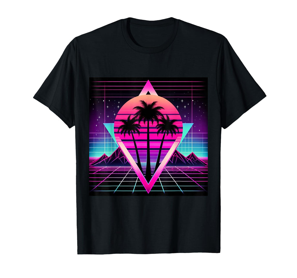 Synthwave Inspired 80S Vaporwave T-Shirt - Fun Novelty Design for Adults - T-Shirt, Sweatshirt, Hoodie