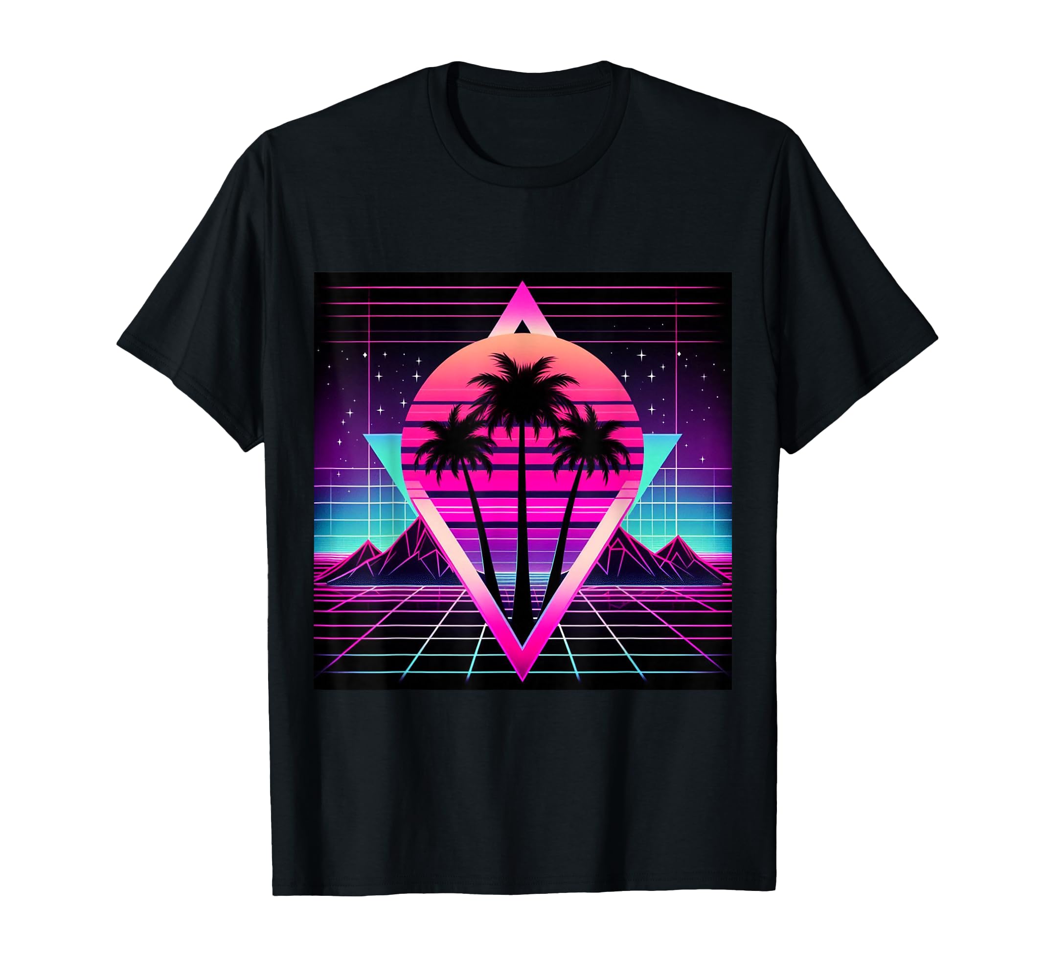 Synthwave Inspired 80S Vaporwave T-Shirt - Fun Novelty Design for Adults - T-Shirt, Sweatshirt, Hoodie