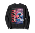 Sakai City 80S Synthwave Kanagawa Sweatshirt - Novelty Apparel for Adults - T-Shirt, Sweatshirt, Hoodie