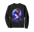 Vaporwave Geisha 80S Synthwave 32 Sweatshirt - Novelty Apparel Unisex - T-Shirt, Sweatshirt, Hoodie
