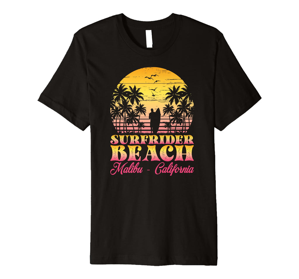 Waves Sunsets Surfrider Beach T-Shirt - Fun Novelty Design Men Women - T-Shirt, Sweatshirt, Hoodie