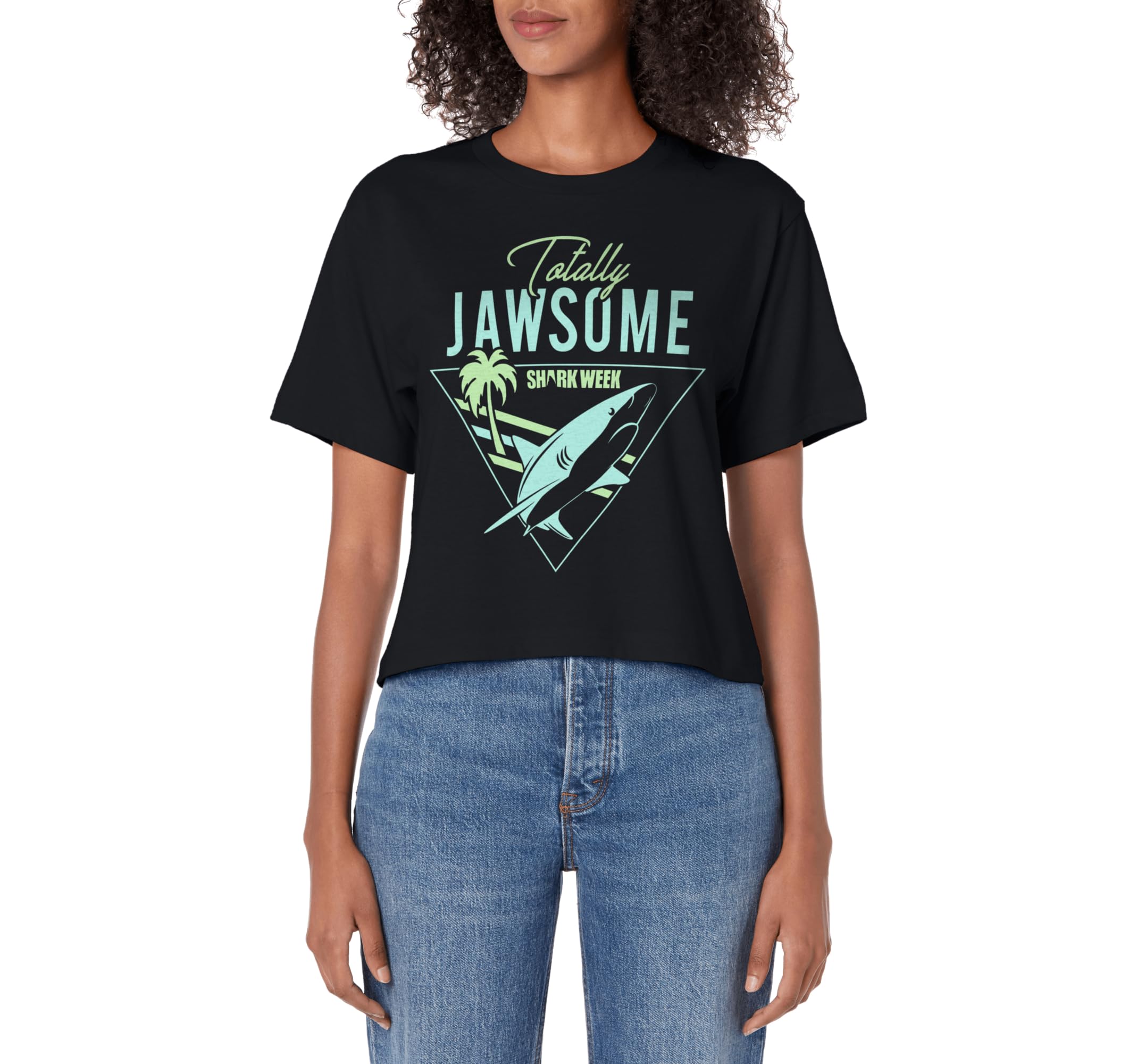Shark Week Totally Jawsome Neon Sweatshirt - Trendy Graphic for Adults - T-Shirt, Sweatshirt, Hoodie