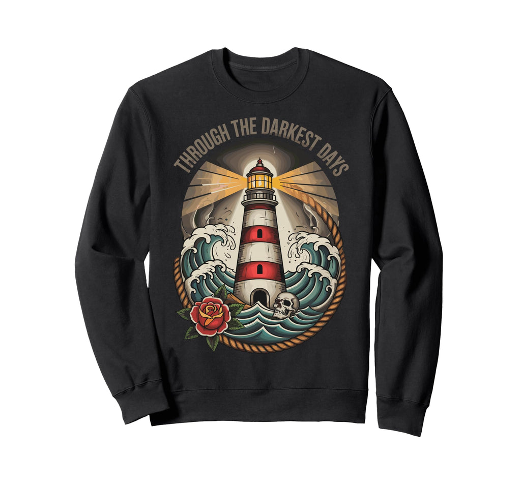 Through Darkest Days American Sweatshirt - Aesthetic Graphic Unisex - T-Shirt, Sweatshirt, Hoodie