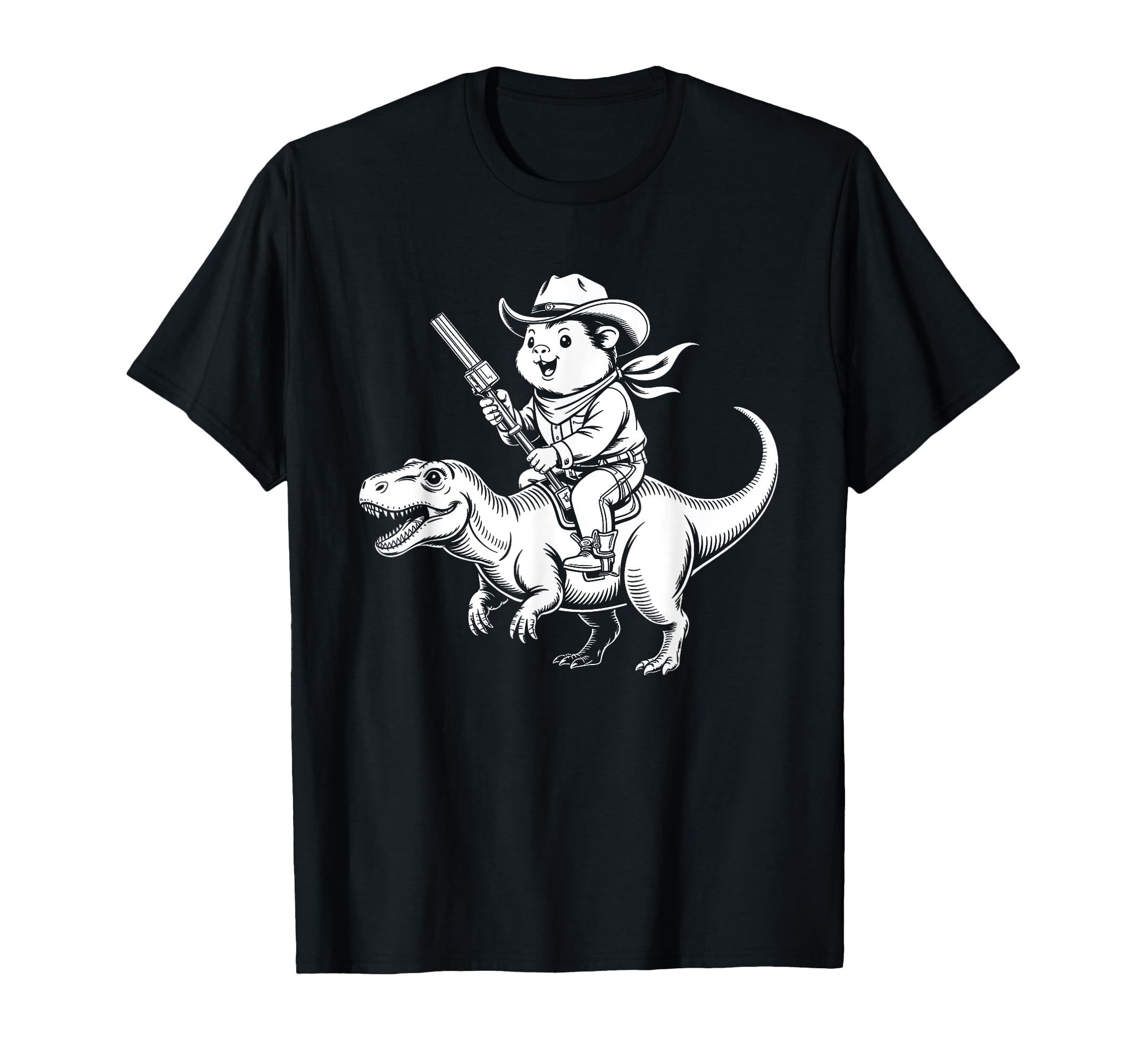 Guinea Pig Cowboy Dinosaur Accessoires T-Shirt - Minimalist Print Unisex - T-Shirt, Sweatshirt, Hoodie