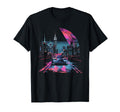 Car And City Skyline 1980S 1990S Retrowave T-Shirt - Unique Graphic Unisex - T-Shirt, Sweatshirt, Hoodie