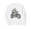 Sasquatch Riding Motorcycle Biker Sweatshirt - Trendy Graphic Unisex - T-Shirt, Sweatshirt, Hoodie