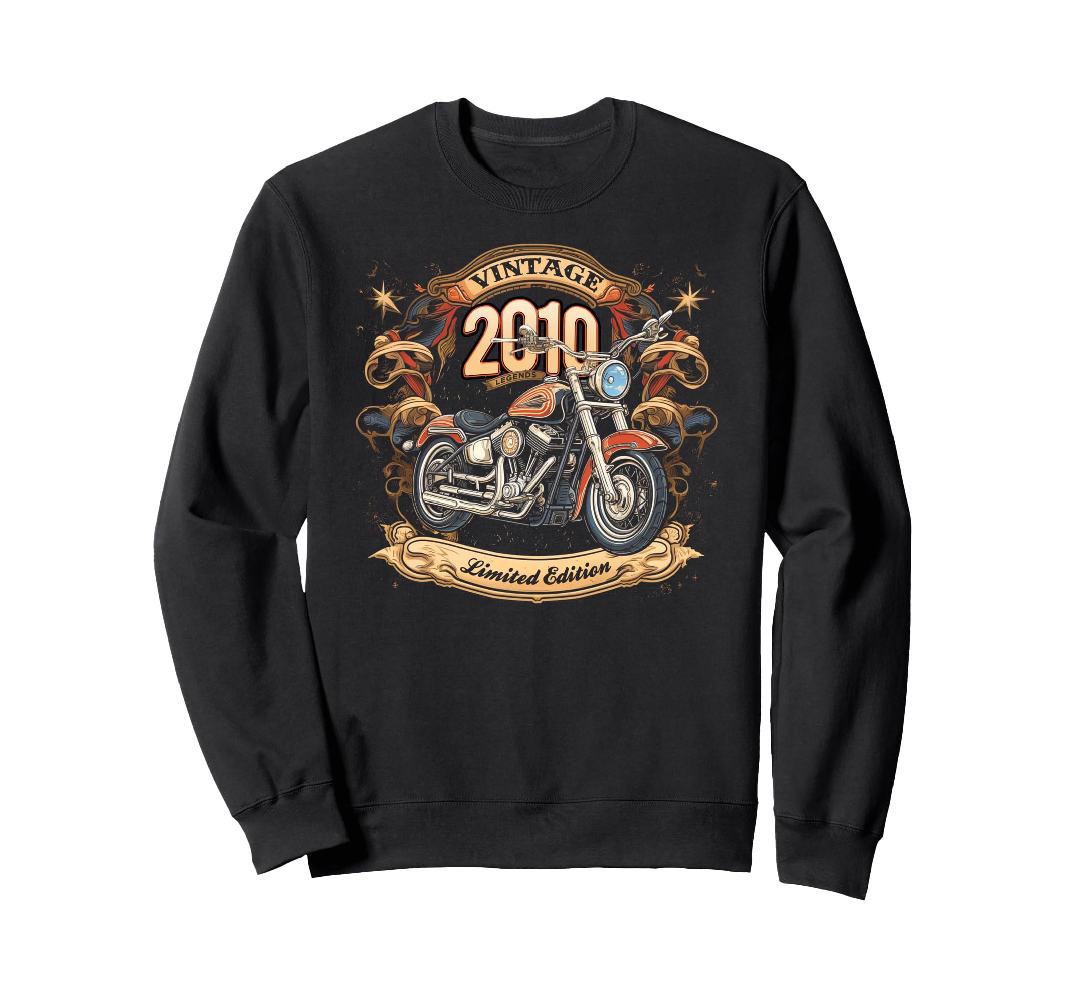 Born 2010 Motorcycle Lovers 15Th Sweatshirt - Fun Novelty Design Men Women - T-Shirt, Sweatshirt, Hoodie