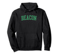 Beacon Ny Distressed Green Varsity Hoodie - Streetwear Style Men Women - T-Shirt, Sweatshirt, Hoodie
