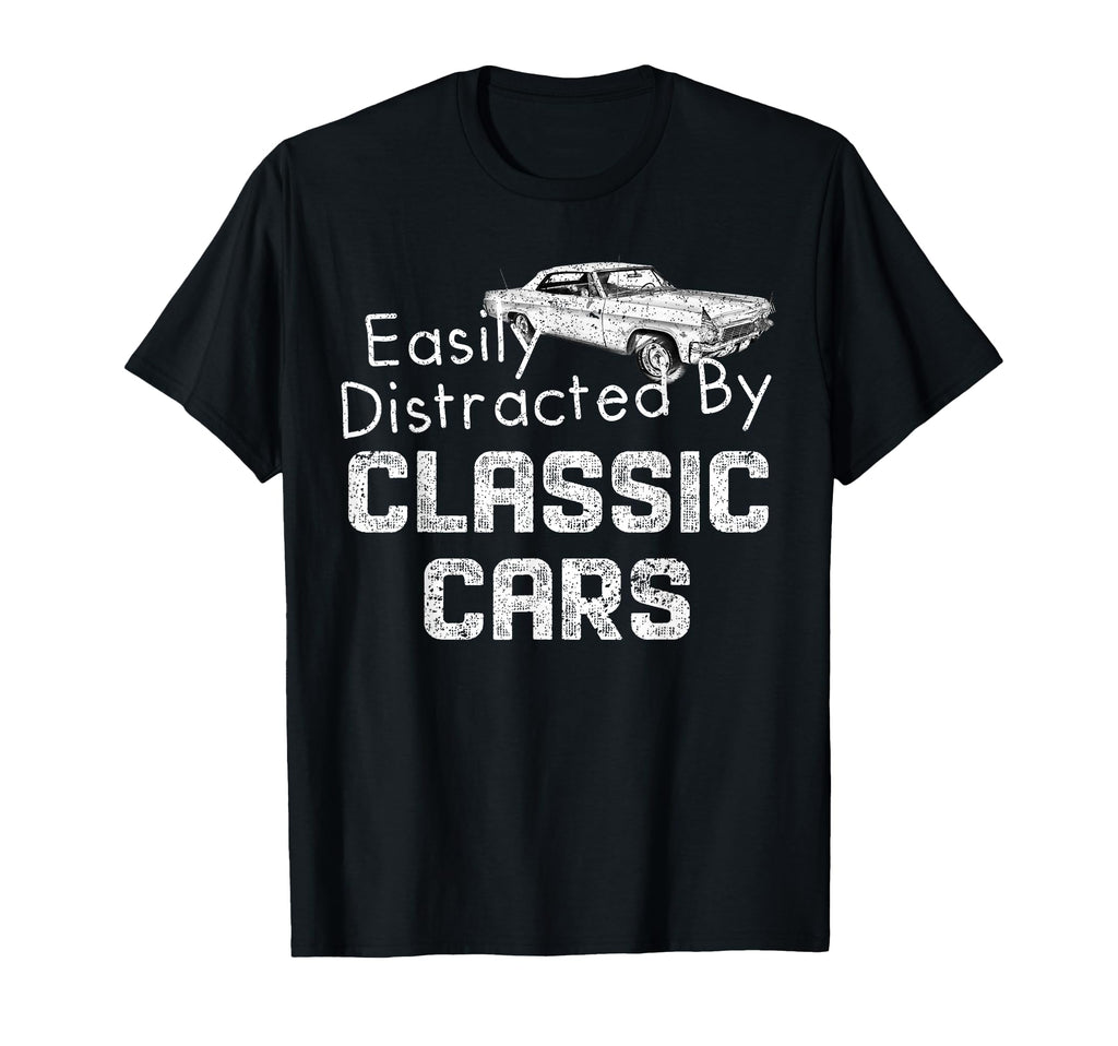 1965 65 Impala Easily Distracted Cars T-Shirt - Novelty Apparel for Adults - T-Shirt, Sweatshirt, Hoodie