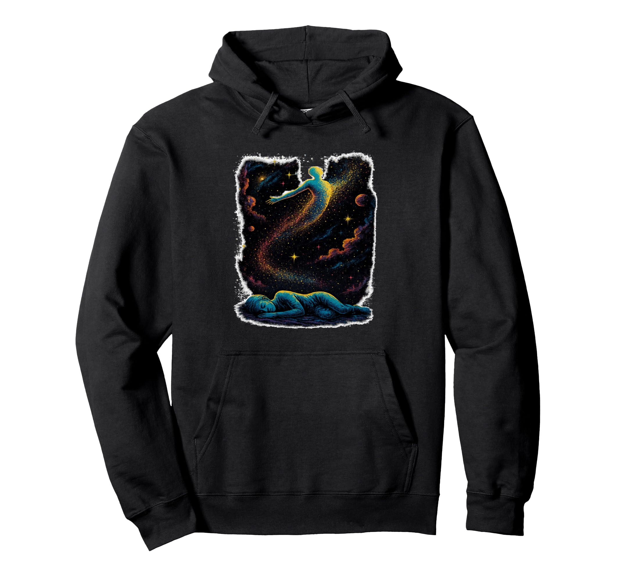 Astral Projection Dream Art Cosmic Out Hoodie - Fun Novelty Design Unisex - T-Shirt, Sweatshirt, Hoodie