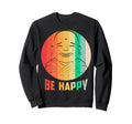 Be Happy Buddha Mandala Yoga Sweatshirt - Casual Everyday Wear Unisex - T-Shirt, Sweatshirt, Hoodie