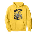 Schnauzer Schnauzer Ufo Western Hoodie - Minimalist Print Unisex - T-Shirt, Sweatshirt, Hoodie