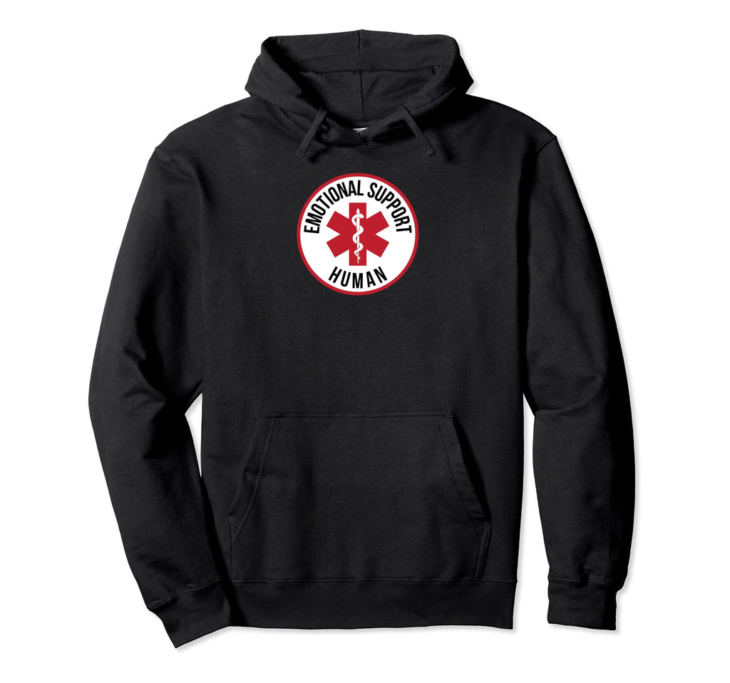 Emotional Support Human Hoodie - Unique Graphic Men Women - T-Shirt, Sweatshirt, Hoodie