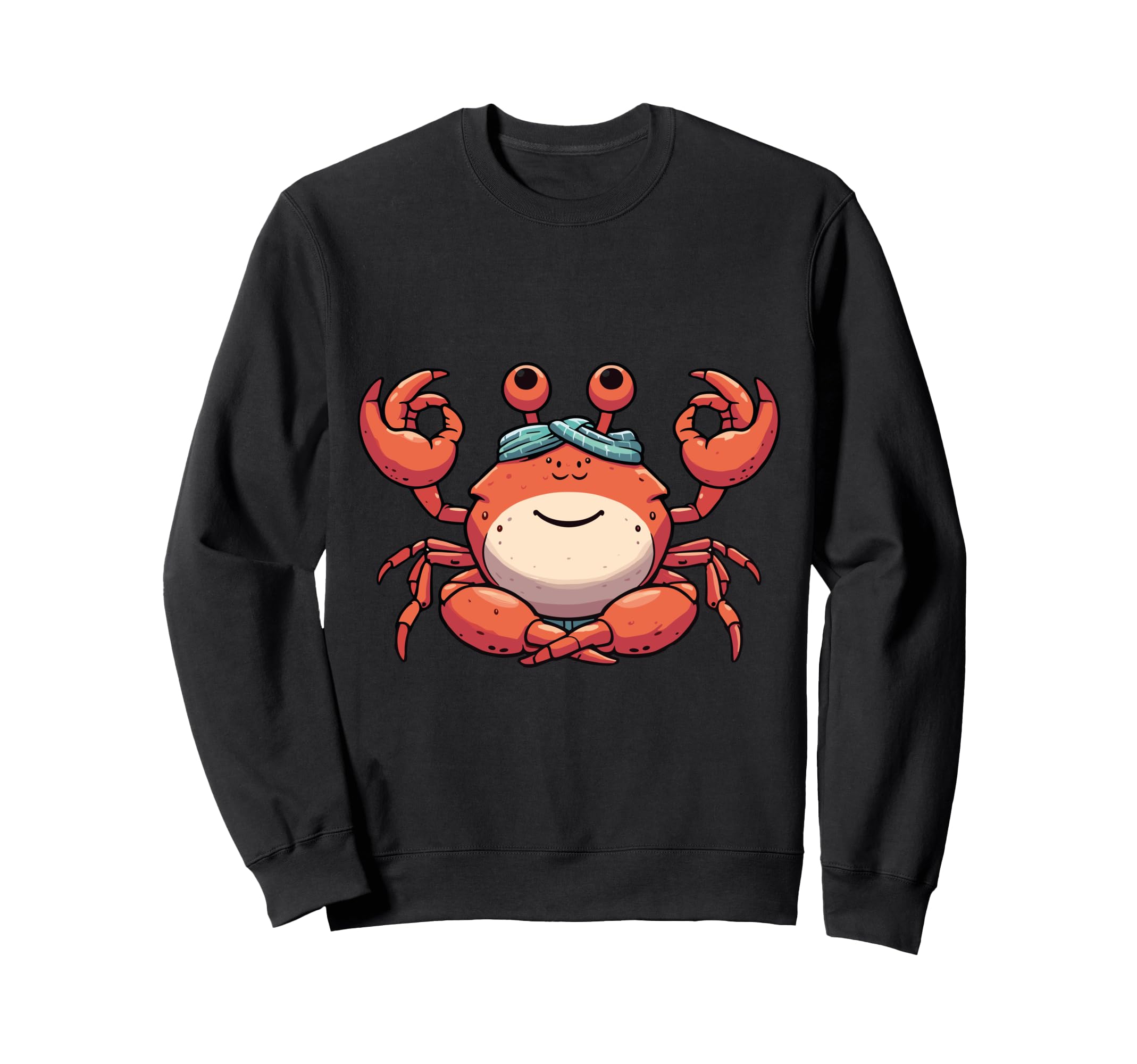 Meditation Crab Yoga Pose Sweatshirt - Casual Everyday Wear Men Women - T-Shirt, Sweatshirt, Hoodie