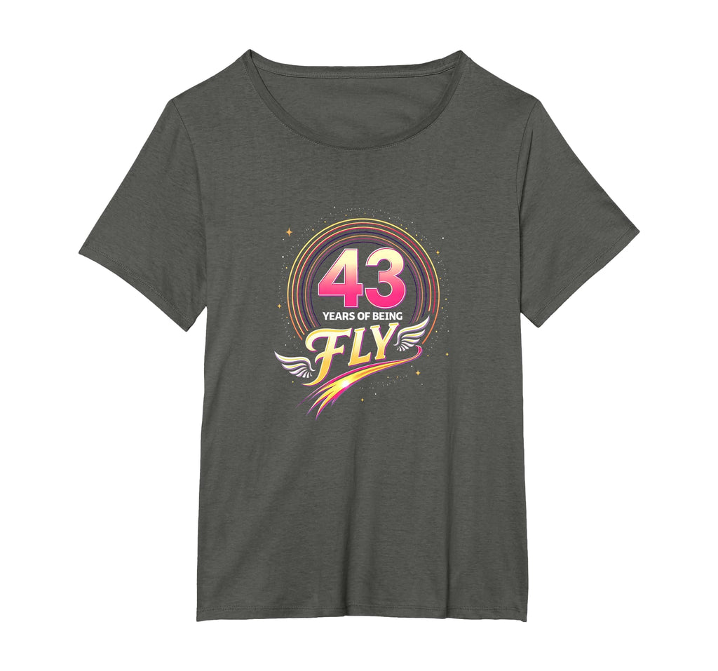 43 Years Being Fly Birthday Gift T-Shirt - Casual Everyday Wear for Adults - T-Shirt, Sweatshirt, Hoodie