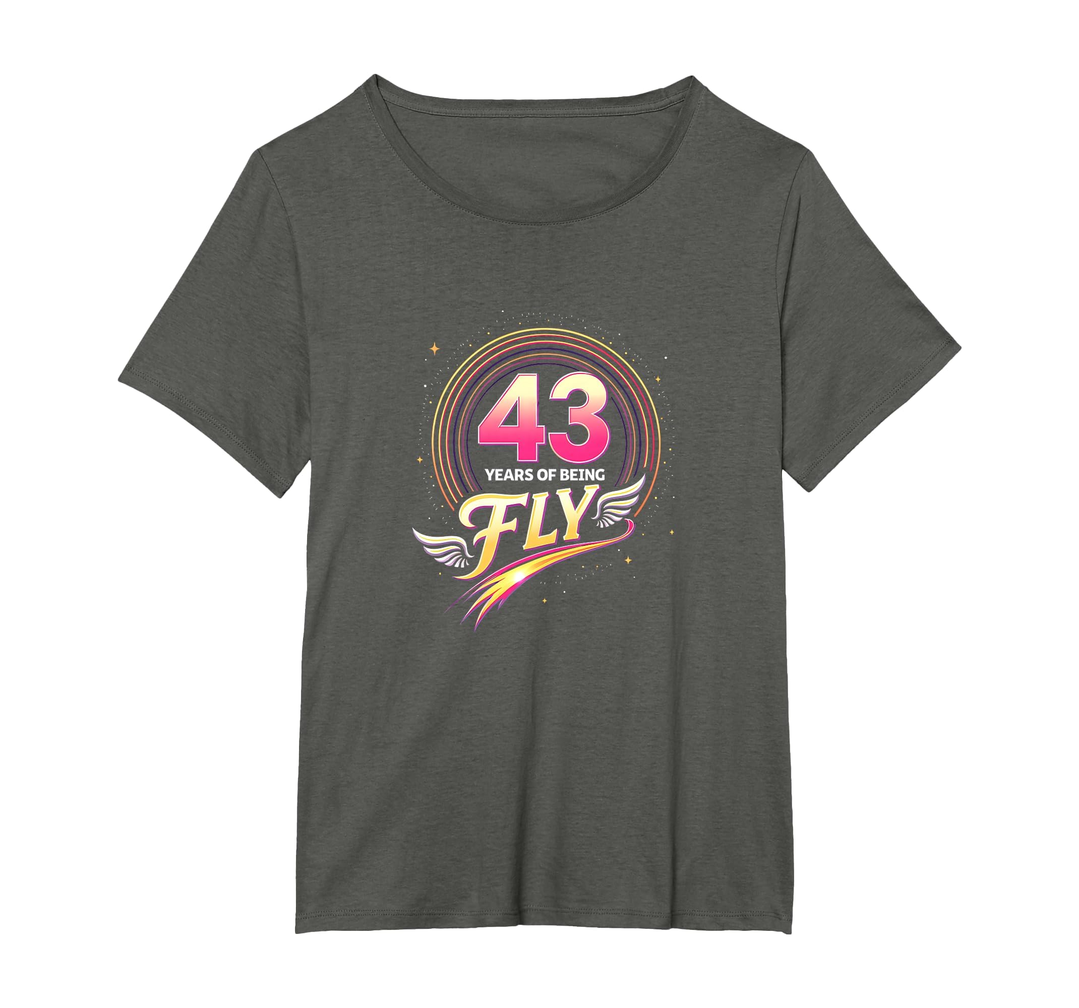 43 Years Being Fly Birthday Gift T-Shirt - Casual Everyday Wear for Adults - T-Shirt, Sweatshirt, Hoodie