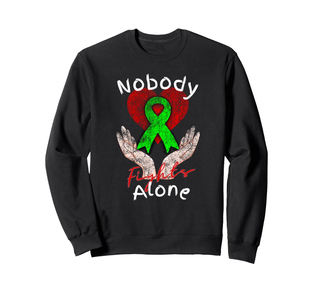 Nobody Fights Alone Mental Health Sweatshirt - Trendy Graphic for Adults - T-Shirt, Sweatshirt, Hoodie