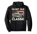 American Flag Im Not Old Im Muscle Car Hoodie - Trendy Graphic for Adults - T-Shirt, Sweatshirt, Hoodie