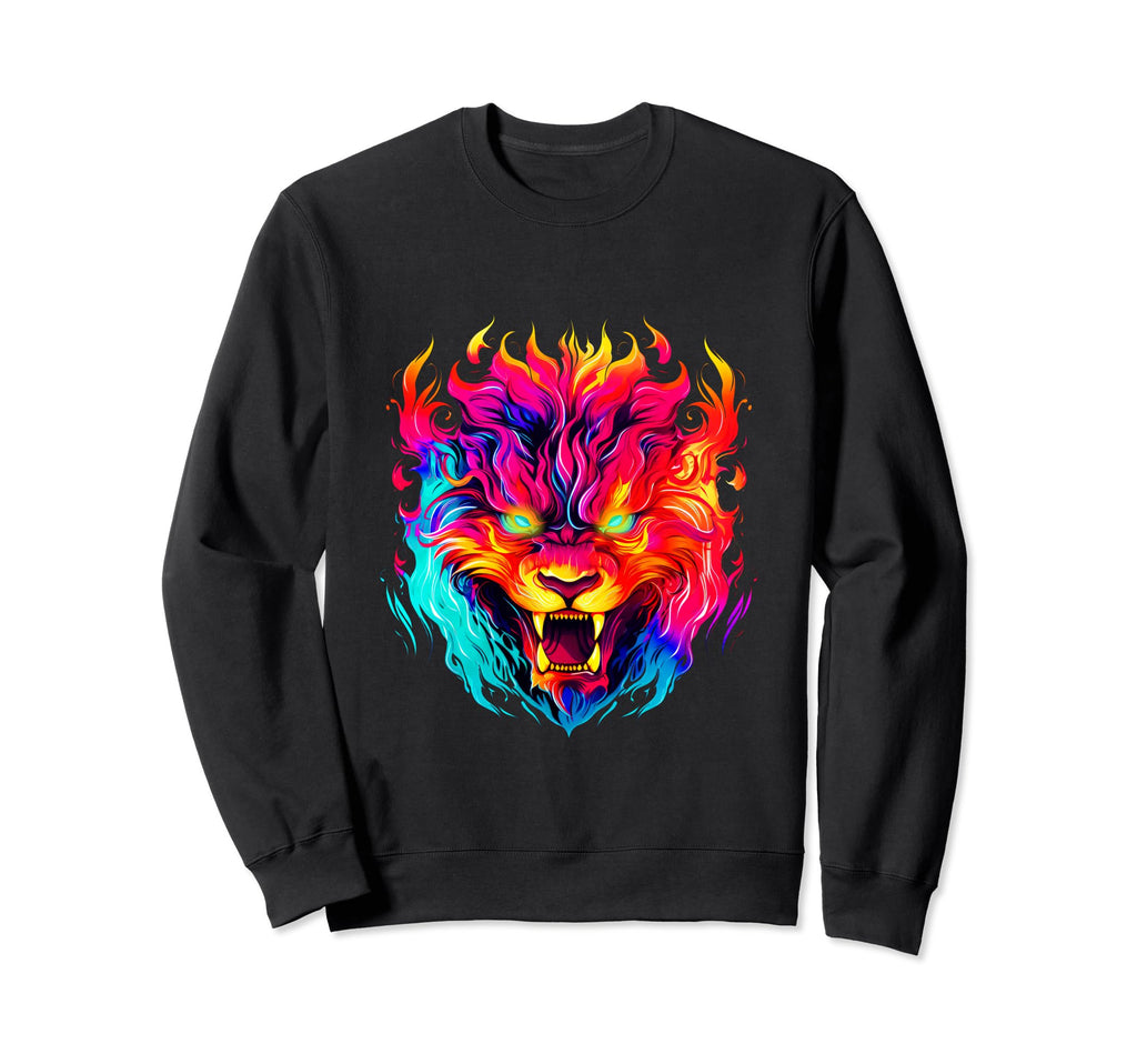 80S 90S Synthwave Zodiac Sign Leo Sweatshirt - Trendy Graphic Unisex - T-Shirt, Sweatshirt, Hoodie