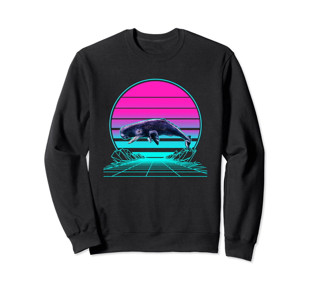 Sunset Sperm Whale Sweatshirt - Unique Graphic for Adults - T-Shirt, Sweatshirt, Hoodie