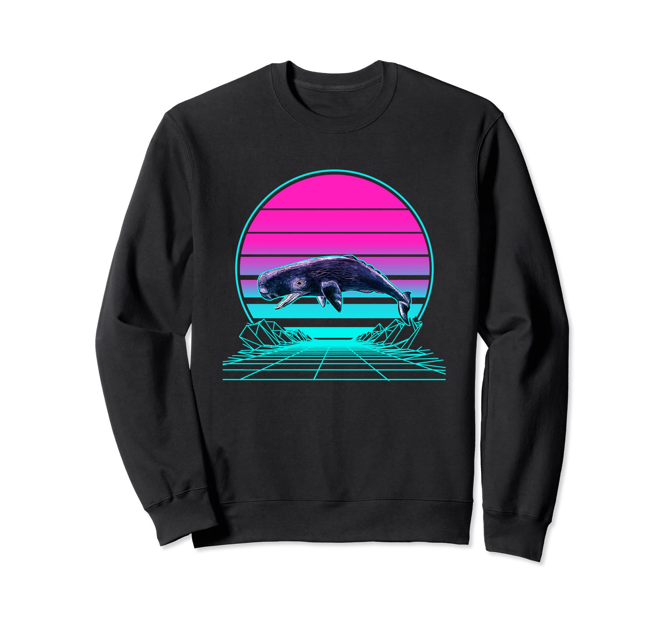 Sunset Sperm Whale Sweatshirt - Unique Graphic for Adults - T-Shirt, Sweatshirt, Hoodie