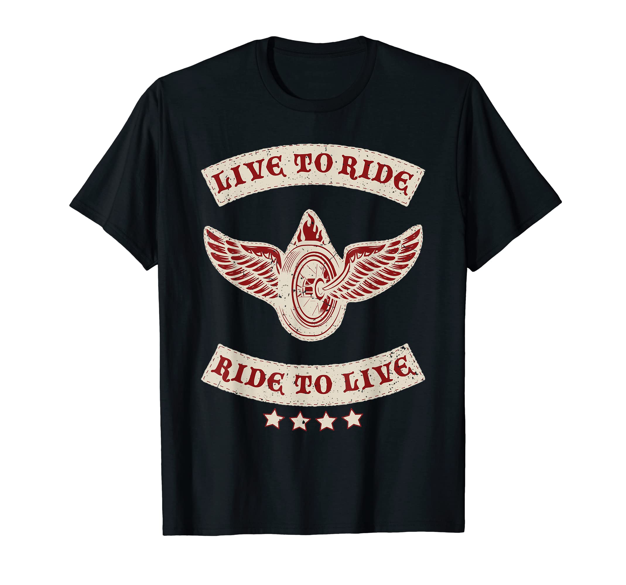 Live To Ride Motorcycle Biker Mc T-Shirt - Casual Everyday Wear Unisex - T-Shirt, Sweatshirt, Hoodie