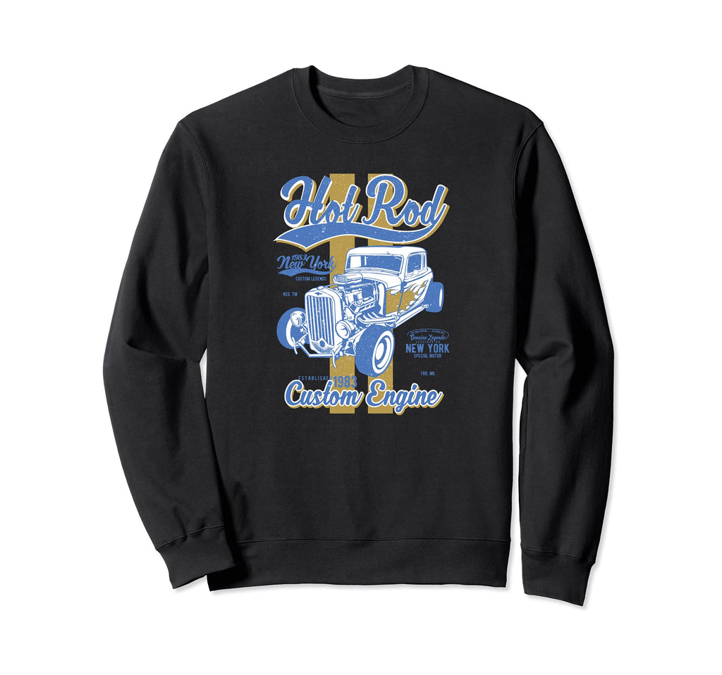 Hot Rod Custom Engine Ny Show Car Sweatshirt - Graphic Print for Adults - T-Shirt, Sweatshirt, Hoodie