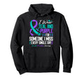 Suicide Prevention I Wear Teal And Purple Hoodie - Custom Art Print Unisex - T-Shirt, Sweatshirt, Hoodie