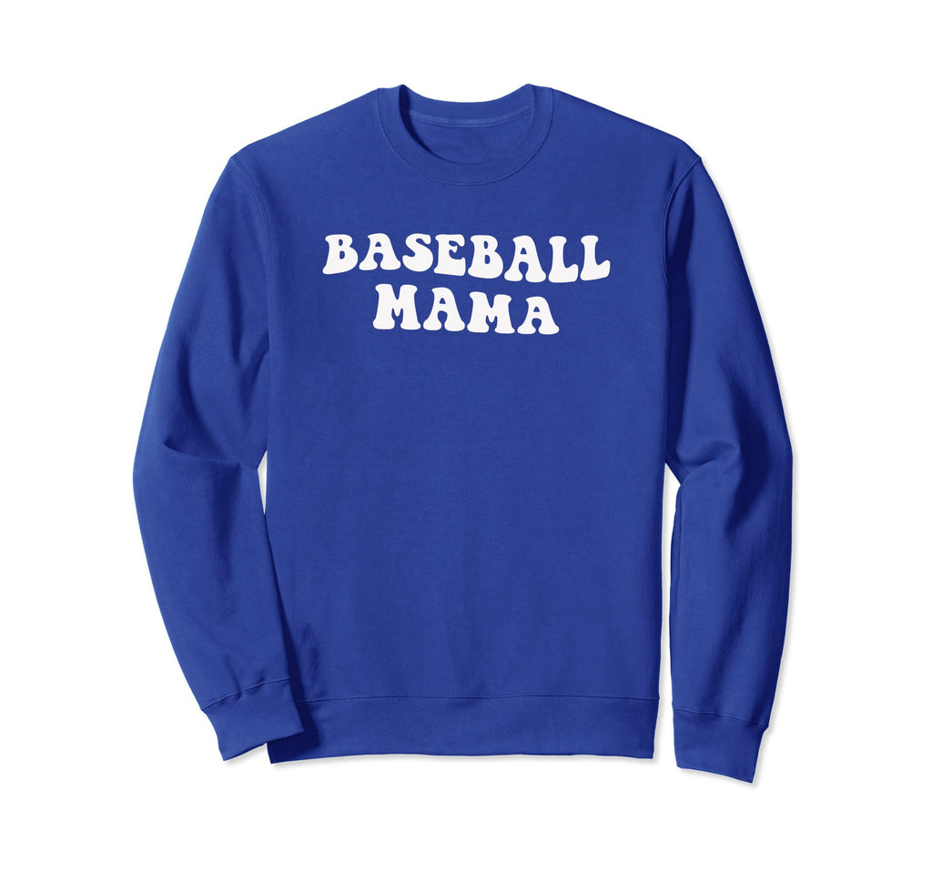 Team Royal Blue Baseball Mama Sweatshirt - Custom Art Print Men Women - T-Shirt, Sweatshirt, Hoodie