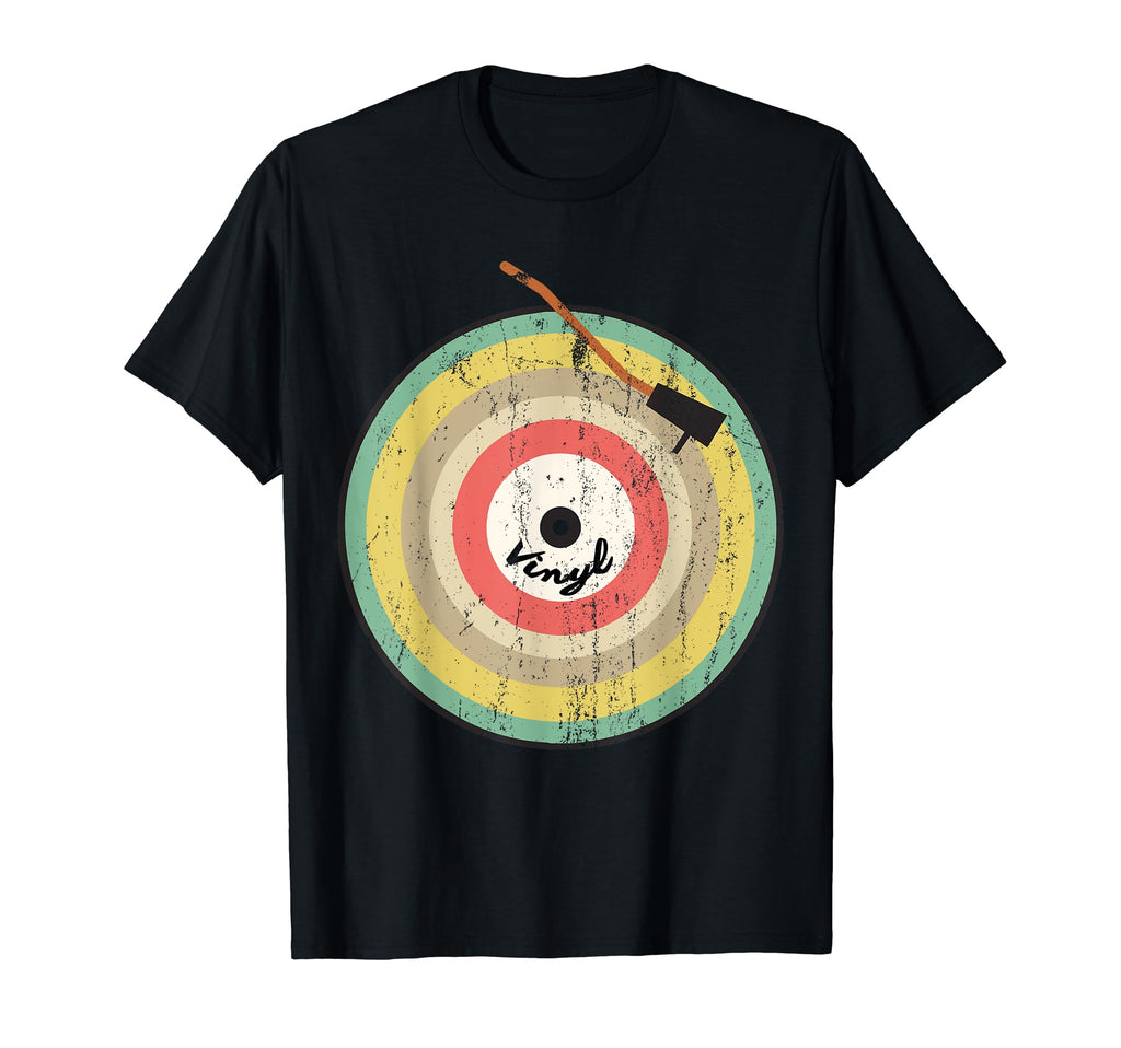 Funny Vinyl Record Player Junkie Dj Gifts T-Shirt - Novelty Apparel Unisex - T-Shirt, Sweatshirt, Hoodie