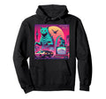 Synthwave Retrowave Outrun Aesthetic Hoodie - Minimalist Print Men Women - T-Shirt, Sweatshirt, Hoodie
