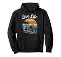 Live Life Motorcycle Novelty Hoodie - Custom Art Print Unisex - T-Shirt, Sweatshirt, Hoodie