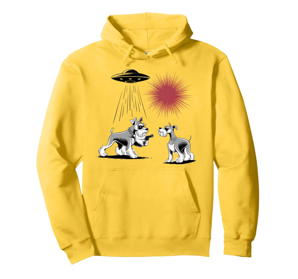 Schnauzer Schnauzer Ufo Western Hoodie - Casual Everyday Wear for Adults - T-Shirt, Sweatshirt, Hoodie