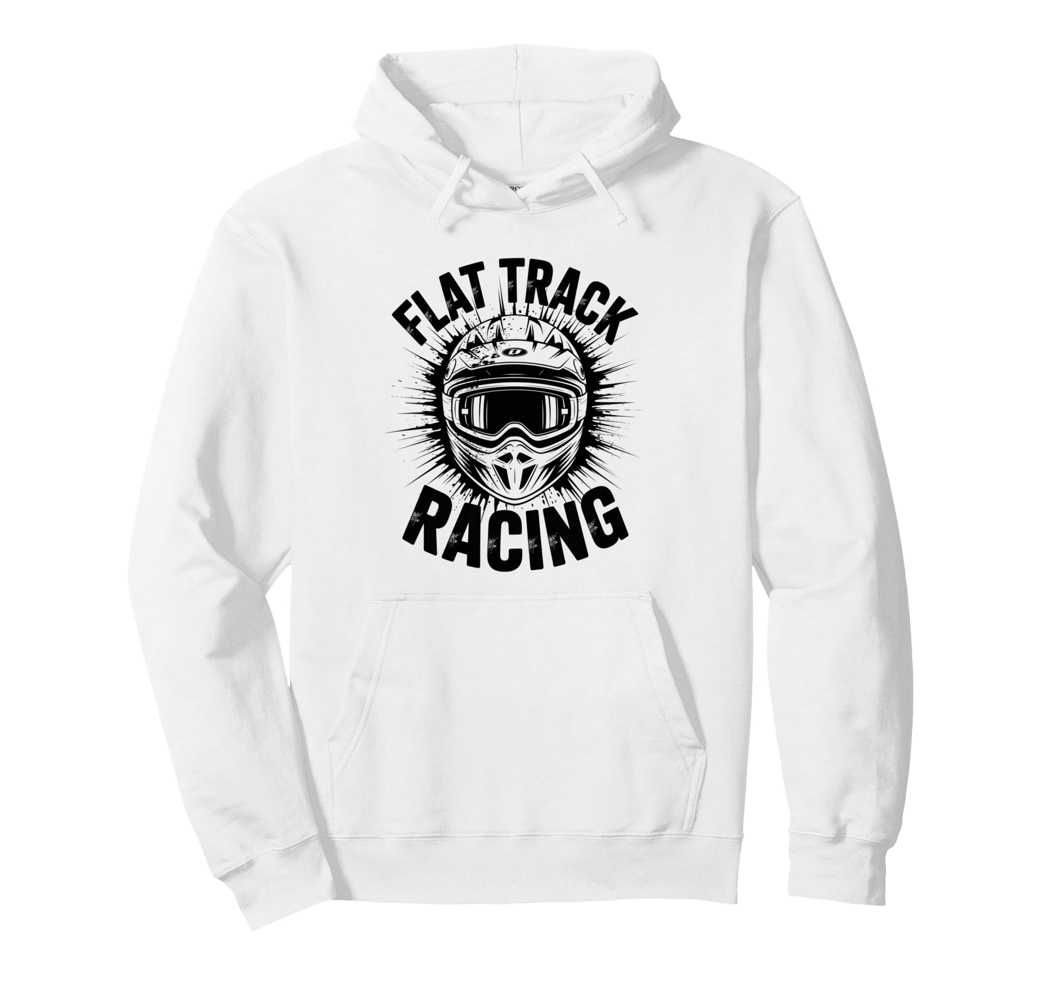 Flat Track Motorcycle Racing American Hoodie - Custom Art Print Unisex - T-Shirt, Sweatshirt, Hoodie
