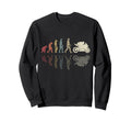 Motorcycle Evolution Shadow Biker Sweatshirt - Minimalist Print for Adults - T-Shirt, Sweatshirt, Hoodie