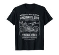 Cincinnati Oh Usa Distressed Motorcycle T-Shirt - Custom Art Print Unisex - T-Shirt, Sweatshirt, Hoodie